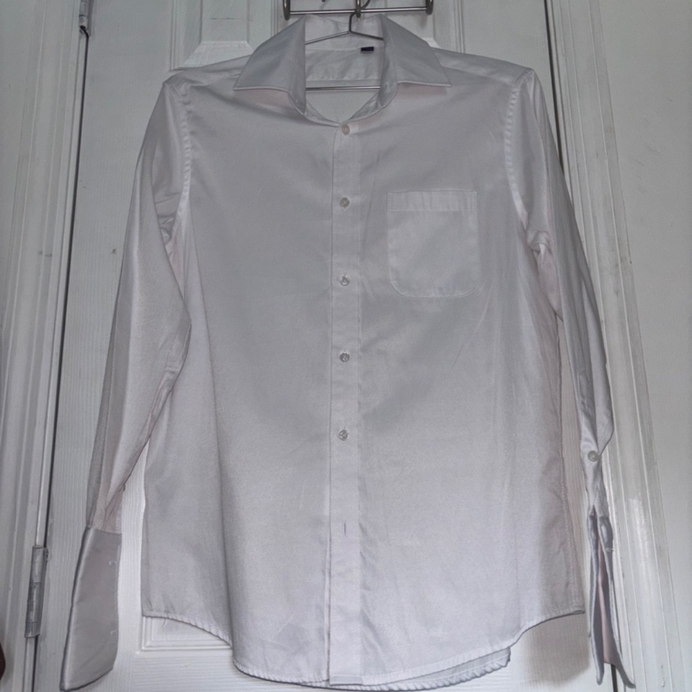 Amazon Essentials White Button-Down Dress Shirt S… - image 1